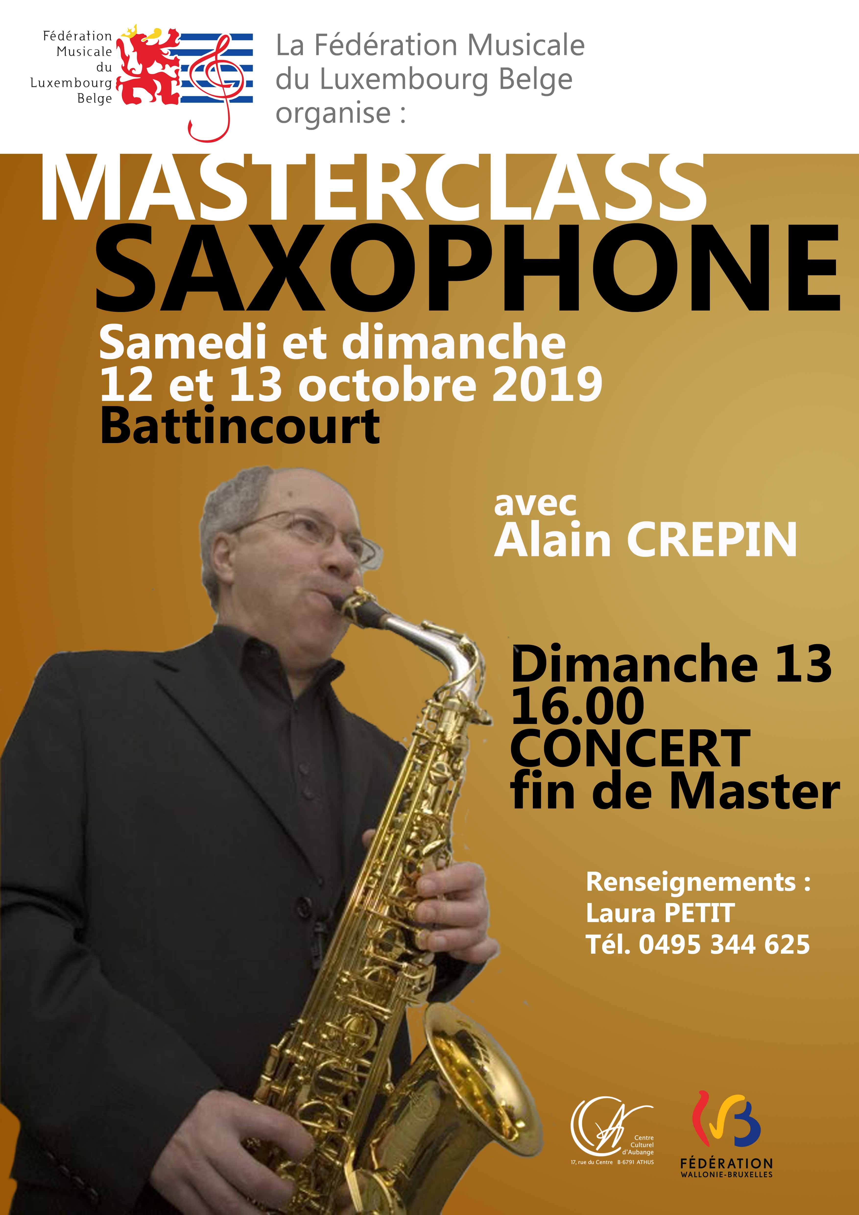 Master class saxophone 2019