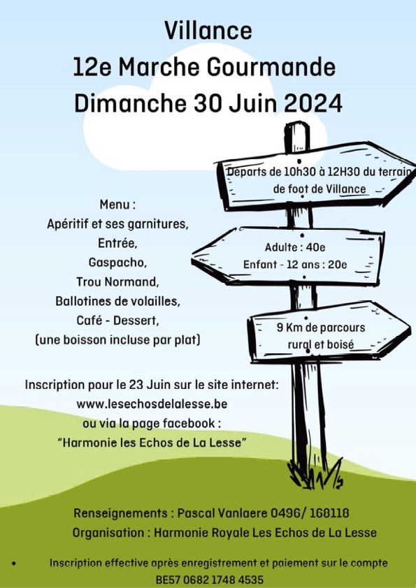 Marche Gourmande Villance 30 juin 2024