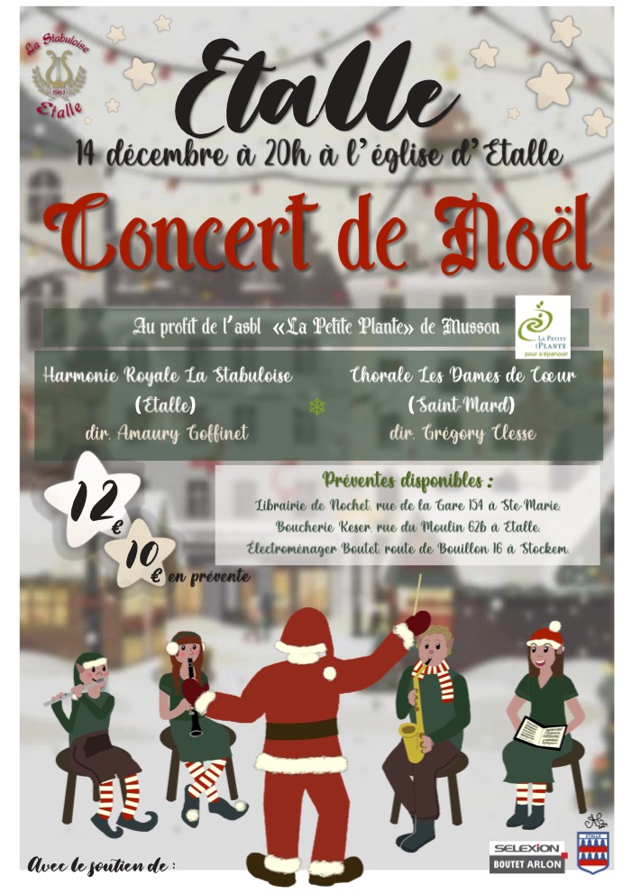 Etalle 14 decembre concert de Noel