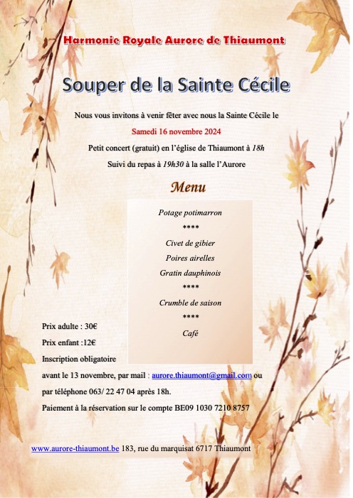 Sainte Cecile Thiaumont 16 novembre